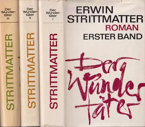 Buch: Der Wundertäter, Band 1 bis 3. Strittmatter, Erwin. 3 Bände, Aufbau Verlag