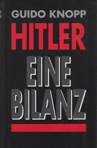 Buch: Hitler, Knopp, Guido, 1995, Siedler, Eine Bilanz, gebraucht, gut