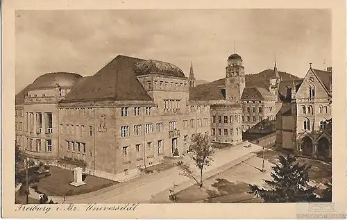 AK Freiburg i. Br. Universität. ca. 1908, Postkarte. Serien Nr, ca. 1908