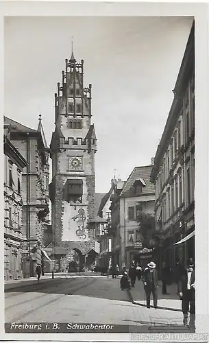 AK Freiburg i. B. Schwabentor. ca. 1930, Postkarte. Ca. 1930, Verlag H. Sting
