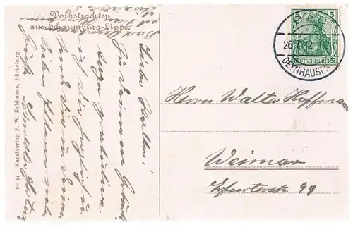 AK Volkstrachten aus Bad Oeynhausen und Umgegend, Postkarte. No. 44, ca. 1912