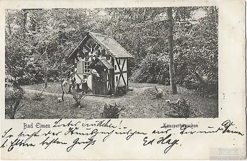 AK Bad Elmen. Knusperhäuschen. ca. 1904, Postkarte. Serien Nr, ca. 1904