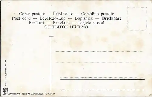 AK Alexandrien. ca. 1908, Postkarte. Serien Nr, ca. 1908, Verlag Max H. Rudmann