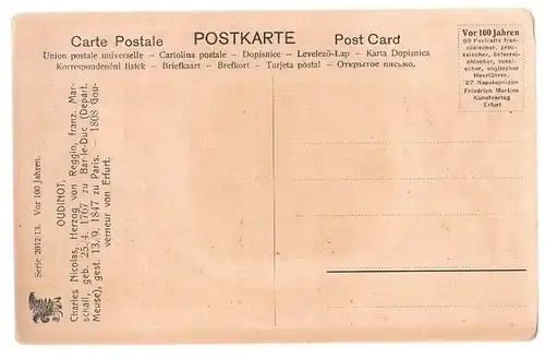 AK Charles Nicolas Oudinot, Postkarte, gebraucht, gut