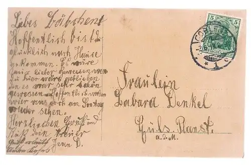 AK Gott schütze dich!, Postkarte. Fotokarte, ca. 1913, gebraucht, gut