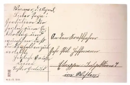 AK Hoch lebe das Geburtstagskind!, Postkarte. Geburstagskarte, gebraucht, gut