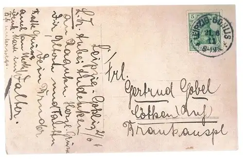 AK Bootsfahrt, Postkarte. Fotokarte, ca. 1911, gebraucht, gut