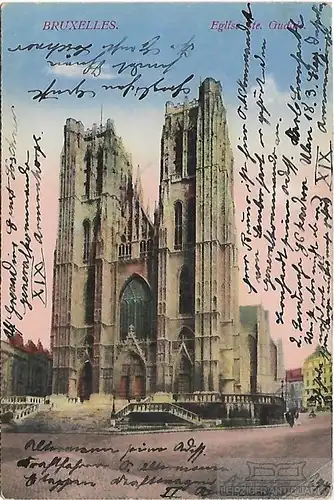 AK Bruxelles. ca. 1915, Postkarte. Ca. 1915, gebraucht, gut