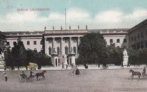 AK Berlin. Universität. ca. 1905, Postkarte. Ca. 1905, gebraucht, gut