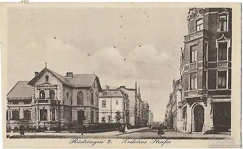 AK Rüstringen 2. Zedelius Straße. ca. 1919, Postkarte. Ca. 1919, Verlag E. Frier