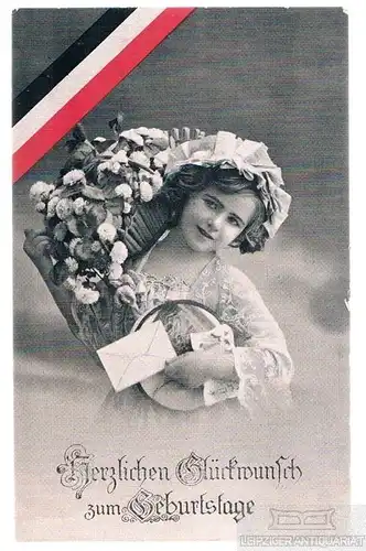 AK Herzlichen Glückwunsch zum Geburtstage, Postkarte. Geburstagskarte, 1916
