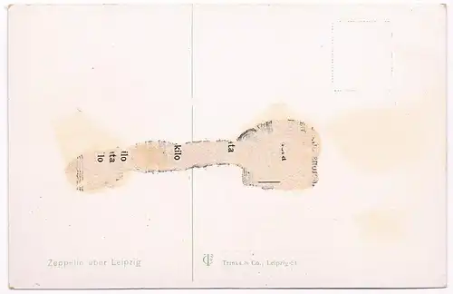 AK Zeppelin über Leipzig. Postkarte, Trinks & Co., gebraucht, gut