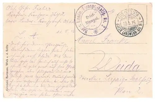 AK Lothringer Trachten, Postkarte. 1916, Verlag Gebrüder Hartmann