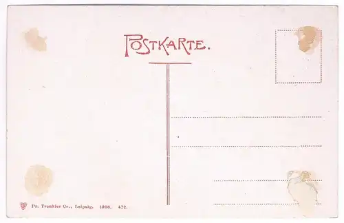 AK Leipzig. Rosentaltor. Postkarte, ca. 1906, Dr. Trenkler Co., gebraucht, gut