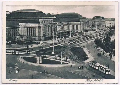 AK Leipzig. Hauptbahnhof, Postkarte, gebraucht, gut, ungelaufen, Nr. 152