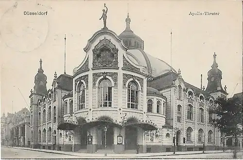 AK Düsseldorf. Apollo Theater. ca. 1910, Postkarte. Ca. 1910, gebraucht, gut