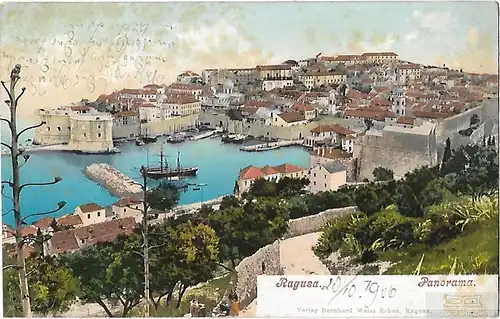 AK Ragusa. Panorama. ca. 1906, Postkarte. Serien Nr, ca. 1906, gebraucht, gut