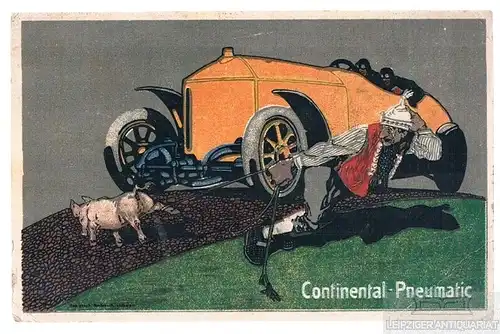 AK Continental-Pneumatic - Werbekarte, Postkarte. Automobil-Karte, ca. 1913