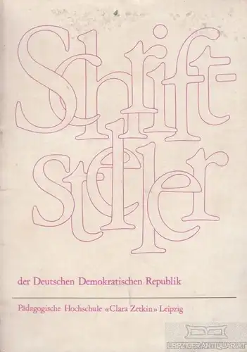 Buch: Schriftsteller der Deutschen Demokratischen Republik, Kern. 1977