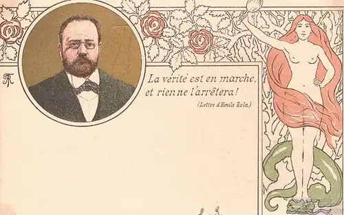 AK Emile Zola, Postkarte, gebraucht, gut