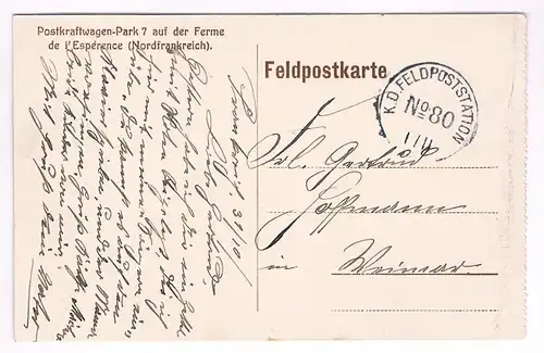 AK Die Räumung der Düngerstätte. Postkarte, gebraucht, gut, Feldpost