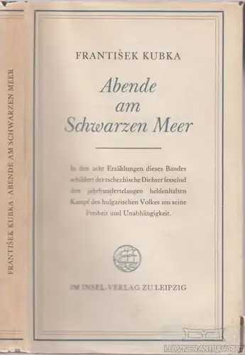 Buch: Abende am Schwarzen Meer, Kubka, Frantisek. 1954, Insel-Verlag