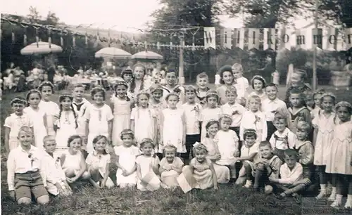 AK Gruppenfoto Kinder Sommerfest, Postkarte, gebraucht, gut