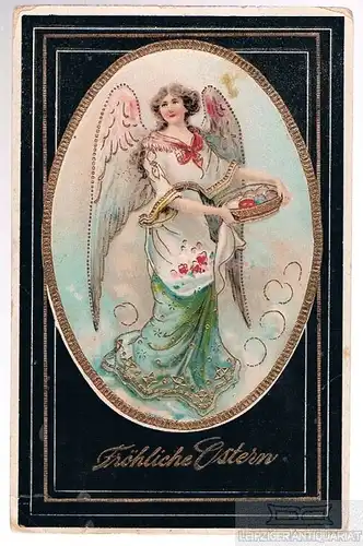 AK Fröhliche Ostern, Postkarte. Osterkarte, ca. 1912, gebraucht, gut