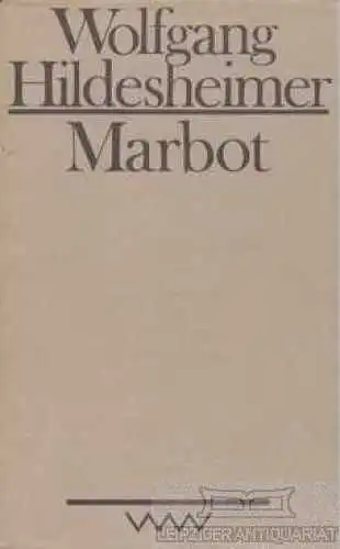 Buch: Marbot, Hildesheimer, Wolfgang. 1988, Verlag Volk und Welt, gebraucht, gut