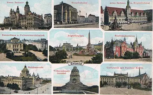 AK Leipzig (mehrere Motive), Postkarte. Nr. 196862, gebraucht, gut