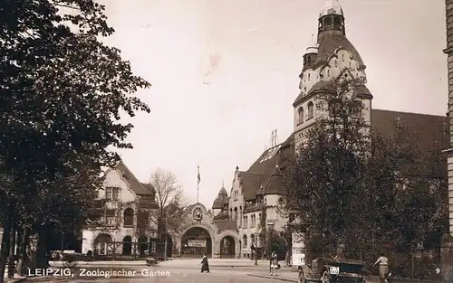 AK Leipzig. Zoologischer Garten. ca. 1928, Postkarte. 1928, gebraucht, gut