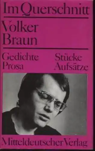 Buch: Im Querschnitt, Braun, Volker. 1978, Mitteldeutscher Verlag