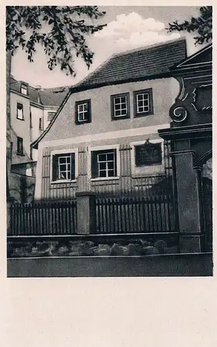 AK Leipzig-Gohlis. Schillerhaus, Postkarte, Verlag Konrad W. Lukowski