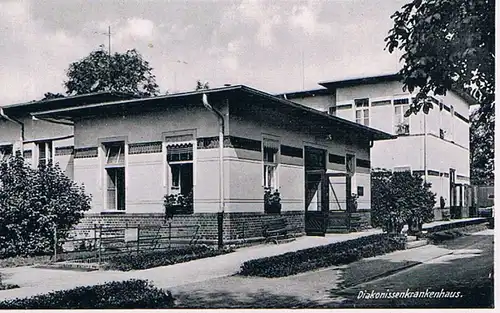 AK Leipzig. Diakonissenkrankenhaus, Postkarte, Verlag Heinrich Kirchhoff