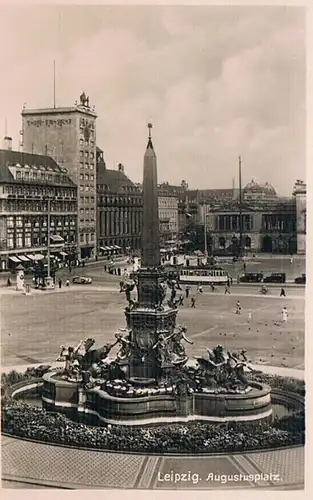 AK Leipzig. Augustusplatz, Postkarte. Nr. E 17334, gebraucht, gut