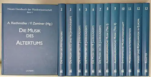 Buch: Neues Handbuch der Musikwissenschaften 1-13, 1996/97, Laaber, 13 Bände