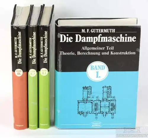 Buch: Die Dampfmaschine, Gutermuth, M. F. 4 Bände, 1984, gebraucht, gut