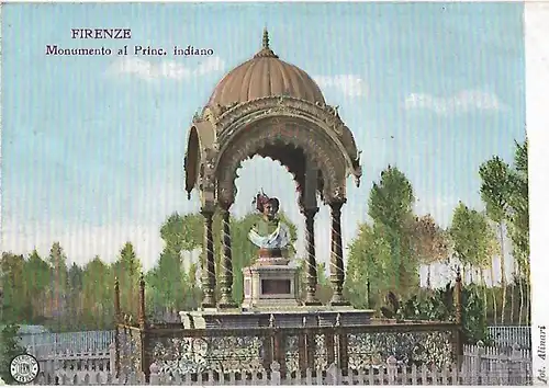 AK Firenze. Monumento al Princ. indiano.. ca. 1908, Postkarte. Ca. 1908