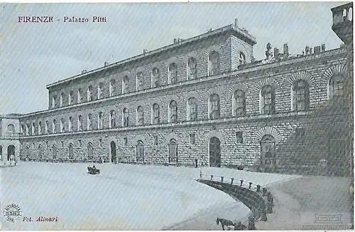 AK Firenze. Palazzo Pitti. ca. 1908, Postkarte. Ca. 1908, gebraucht, gut