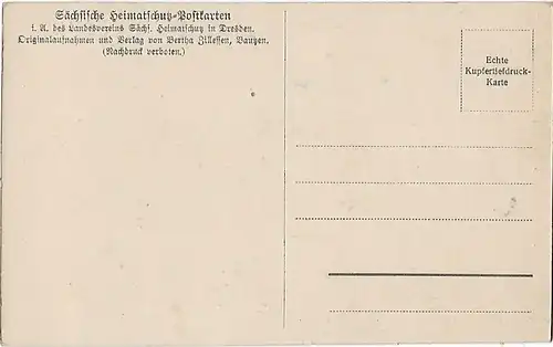 AK Bautzen. Die Fleischergasse und Gickelsberg. ca. 1918, Postkarte. 1918