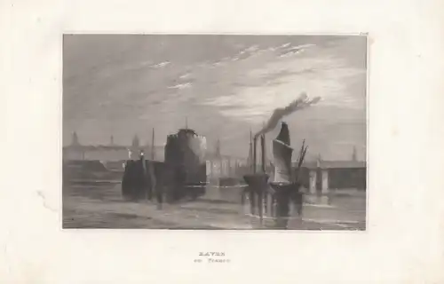 Havre en France. aus Meyers Universum, Stahlstich. Kunstgrafik, ca. 1850