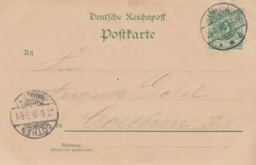 AK Gruss aus Ruhla. Carl Alexander-Thurm. Litho vor 1900, Postkarte. Ca. 1898