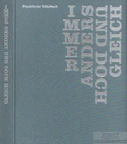 Buch: Immer anders und doch gleich, Lückemeier, Peter. 2012, Societäts-Verlag