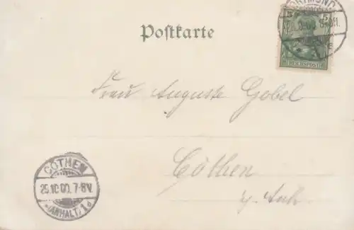 AK Gruss aus Dortmund. Kriegerdenkmal. Rathaus. Litho vor 1900, Postkarte