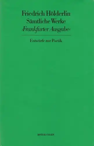 Buch: Sämtliche Werke Frankfurter Ausgabe 14, Friedrich, Hölderlin. 1979