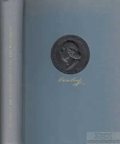 Buch: Festschrift zur Gedächtnisfeier für Karl Weierstraß 1815-1965, Behnke
