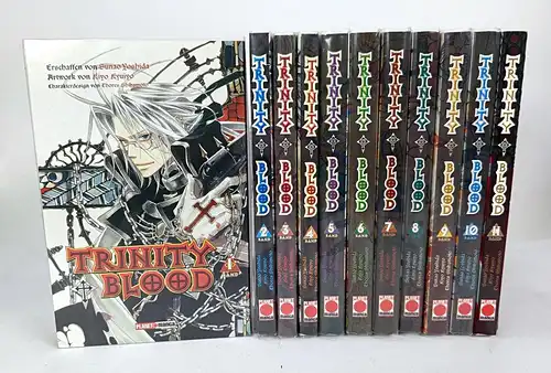 Manga: Trinity Blood 1-11. Sunao Yoshida & Thores Shibamoto, 11 Bände, Manga