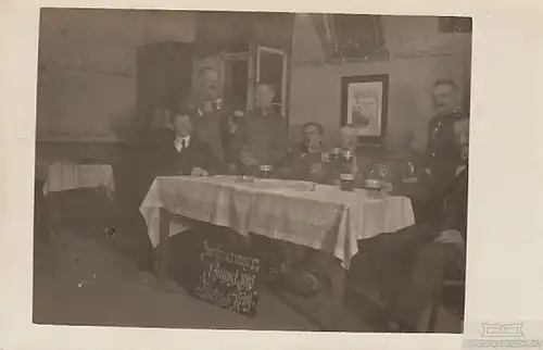 AK Zur Erinnerung an den 1. August 1916 Kegelklub Krieg, Postkarte. Fotokarte