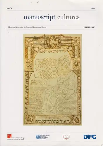 Buch: manuscript cultures no 6 - Tora - Talmud - Siddur. Wandrey, Irina, 2015