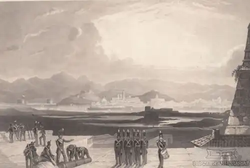 Messina. aus Meyers Universum, Stahlstich. Kunstgrafik, 1850, gebraucht, gut